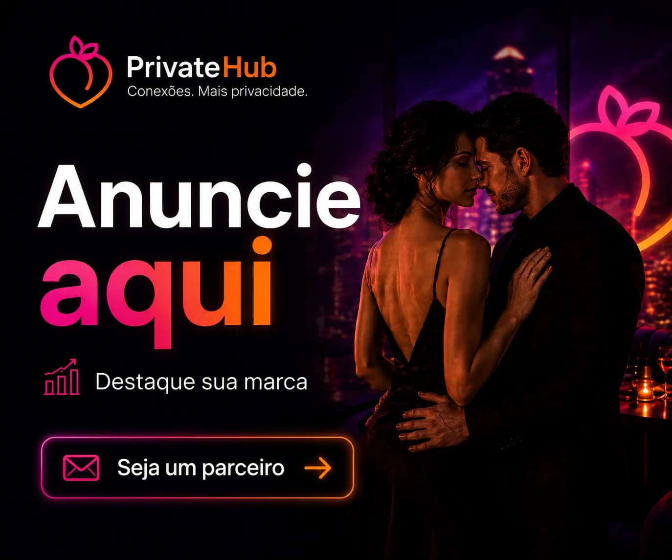 Anuncie no bloco lateral do feed